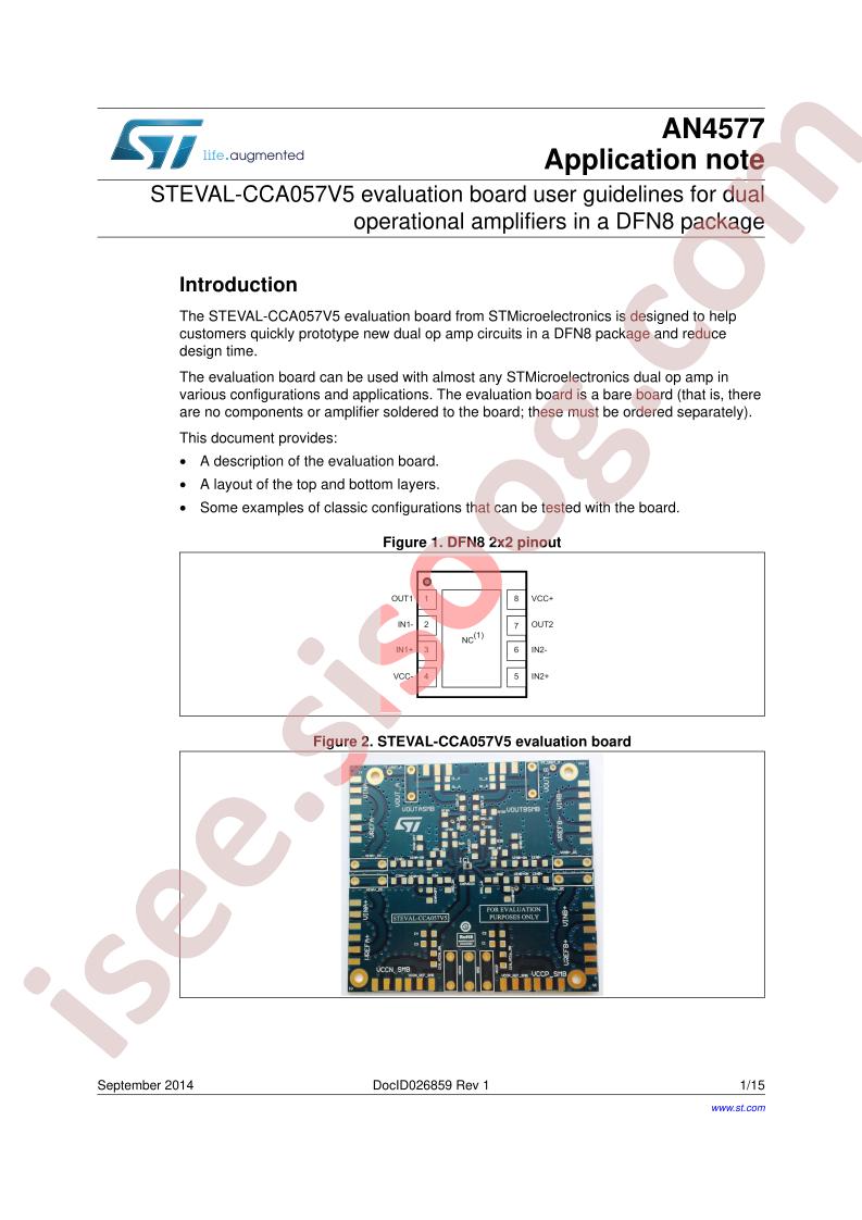 STEVAL-CCA057V5 User Guide