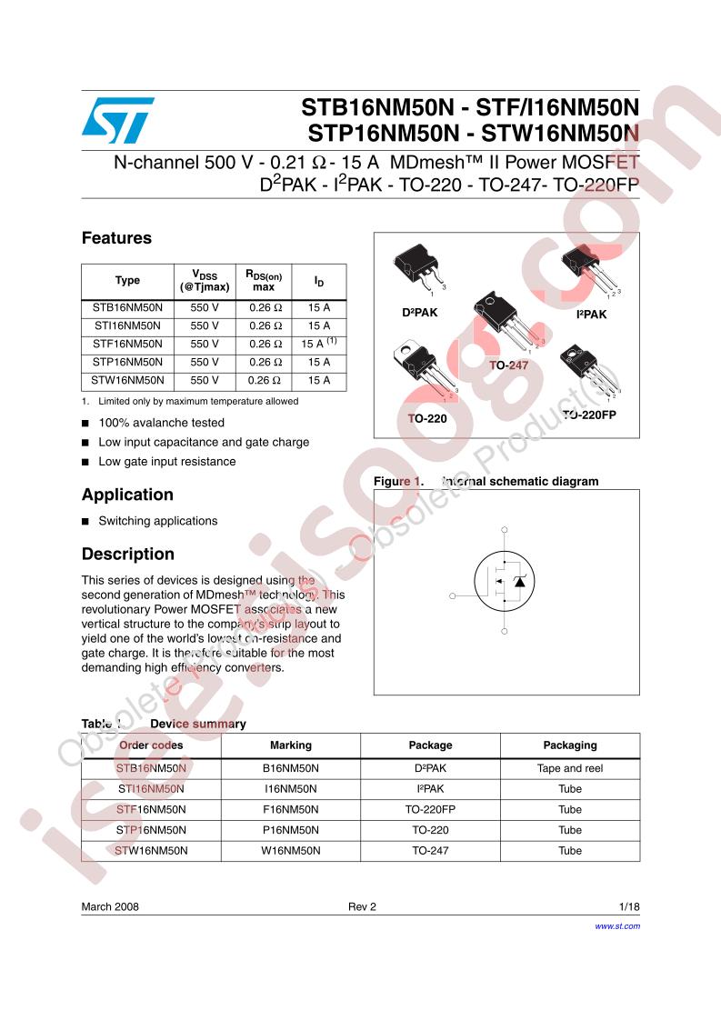 STx16NM50N