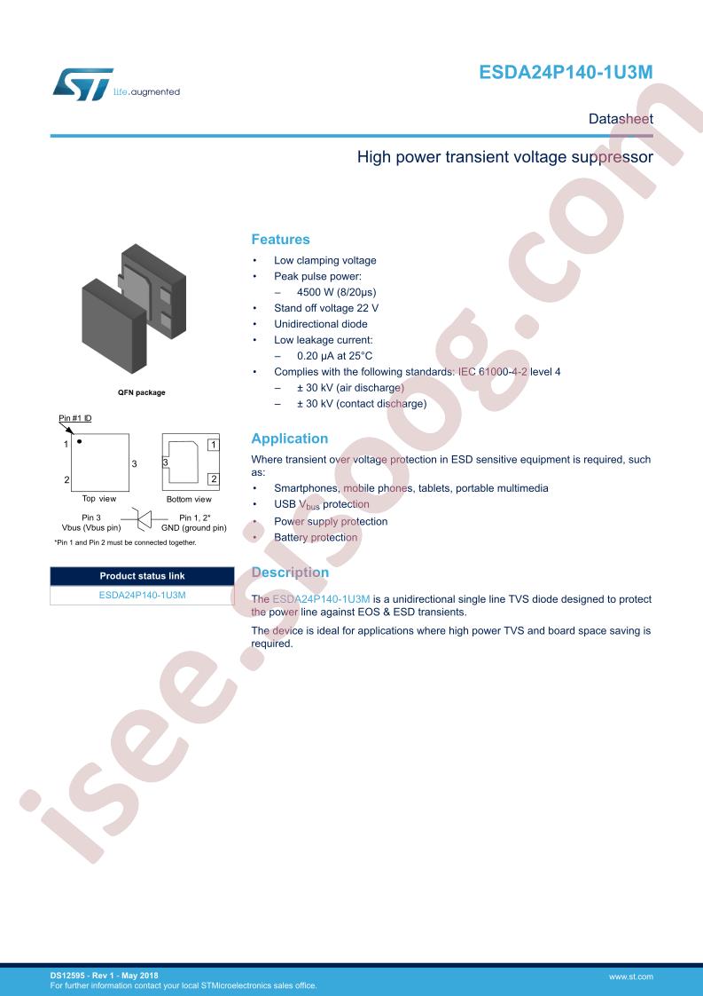 ESDA24P140-1U3M