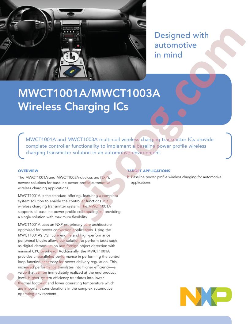 MWCT1001A & MWCT1003A  Brochure