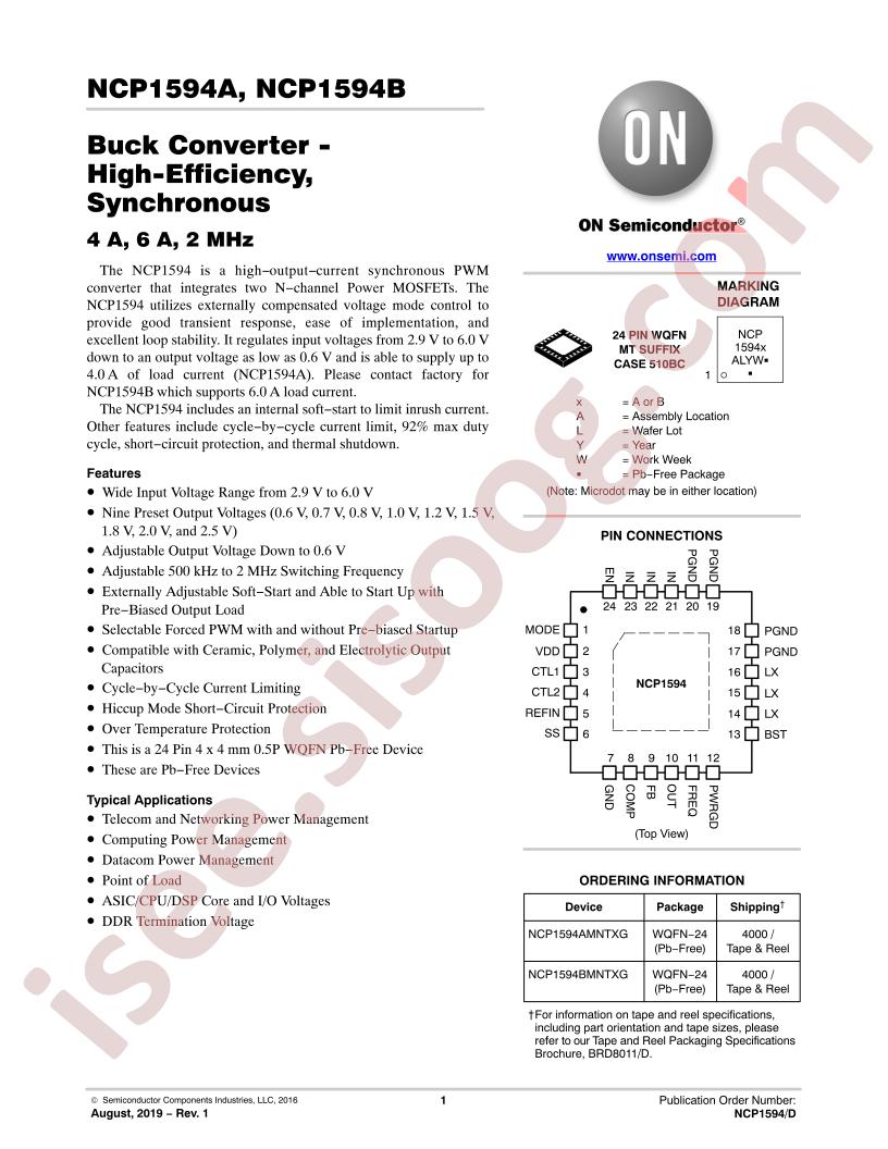 NCP1594A,B