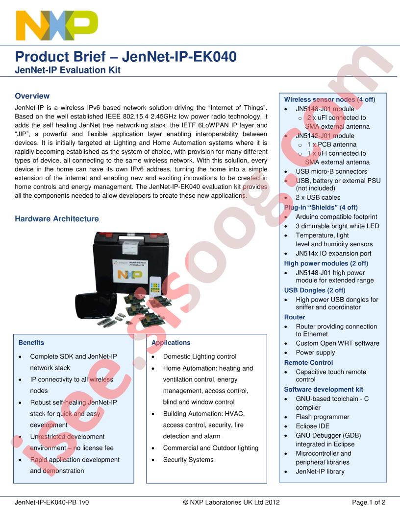 JENNET-IP-EK040 Product Brief