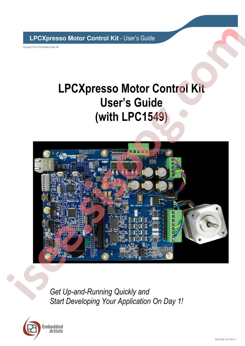 LPCXpresso Motor Control Kit User Guide