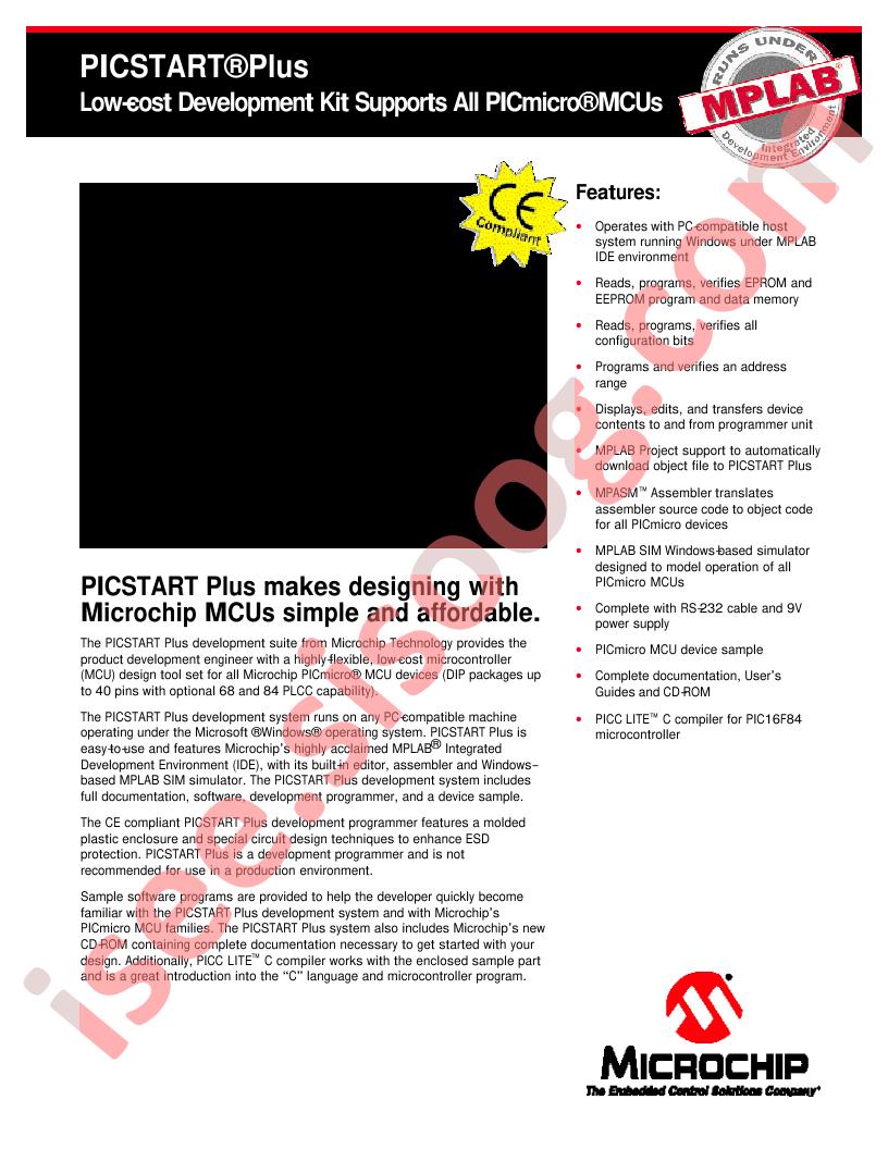 DV003001 PICSTART Plus Prod Brief