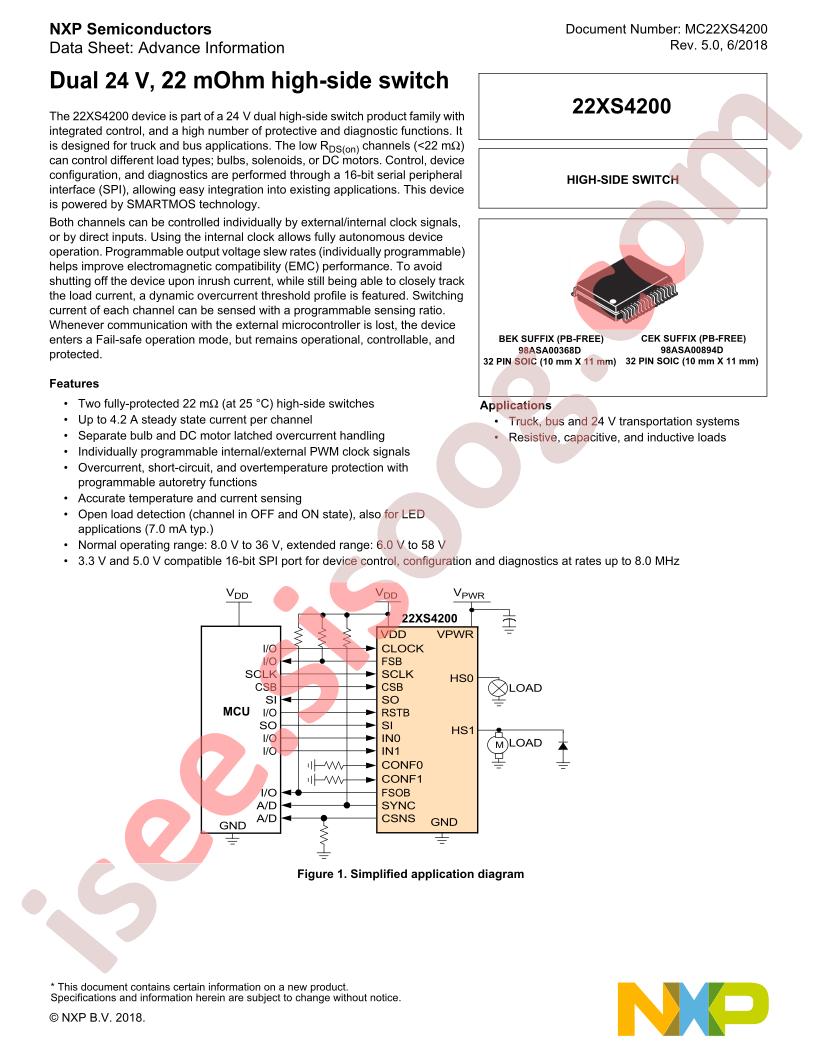 MC22XS4200 Datasheet
