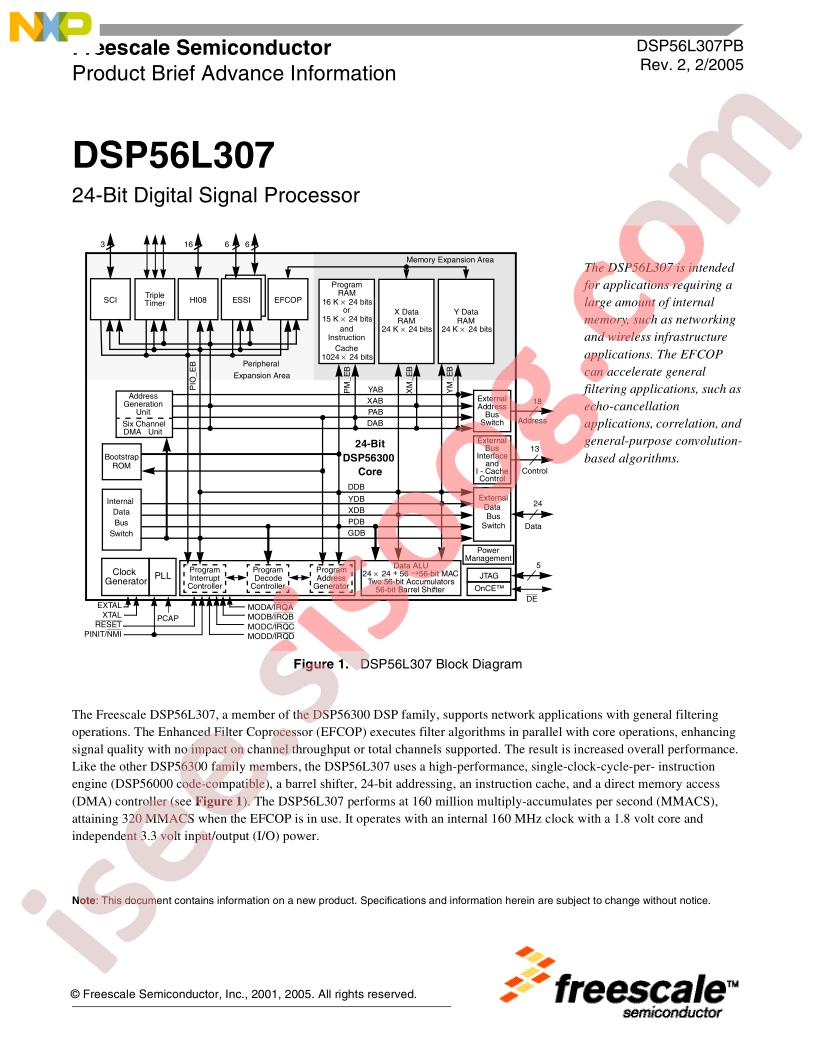 DSP56L307 Prod Brief