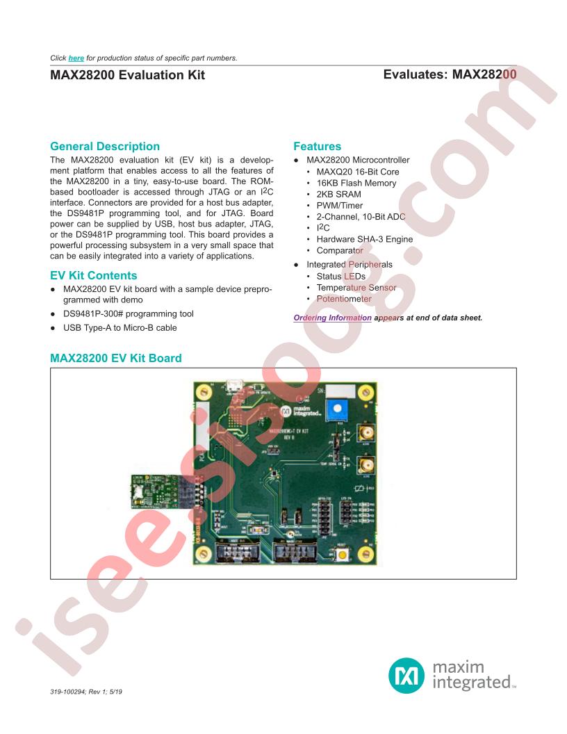 MAX28200 Evaluation Kit