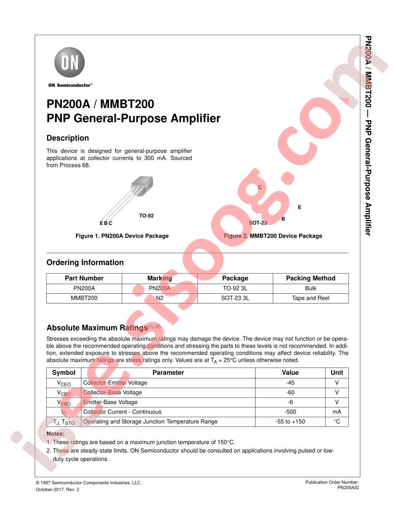 PN200A, MMBT200