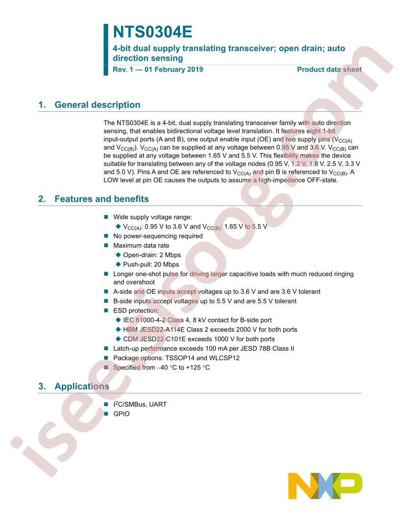 NTS0304E Datasheet