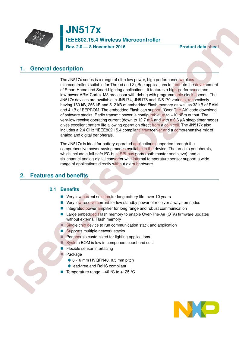 JN517x Datasheet