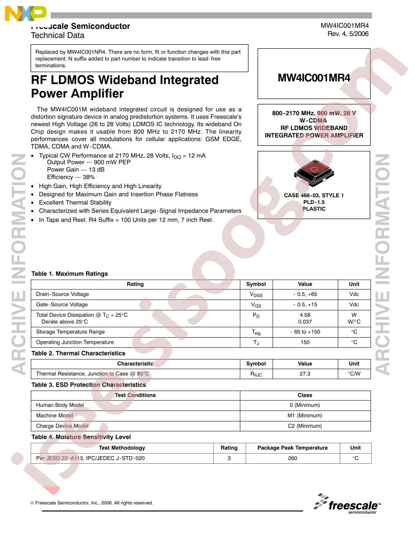MW4IC001MR4,NR4
