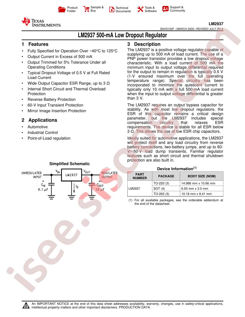 LM2937 Datasheet