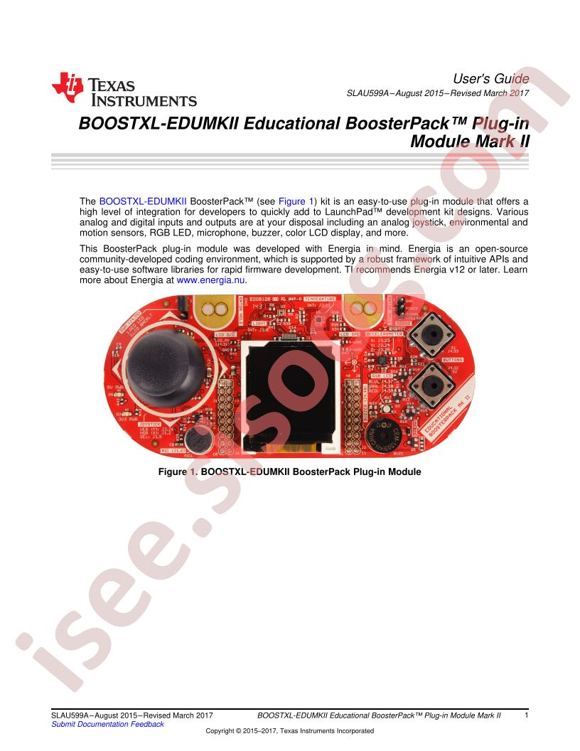 BOOSTXL-EDUMKII User Guide