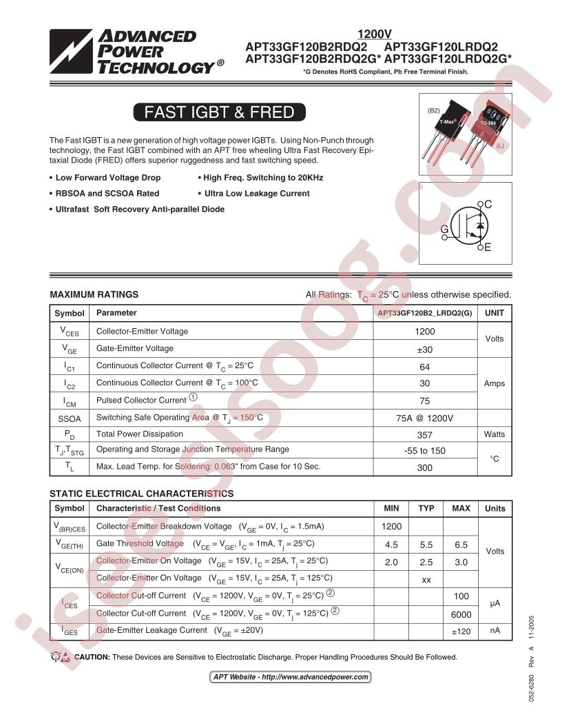 APT33GF120(B2,L)RDQ2(G)