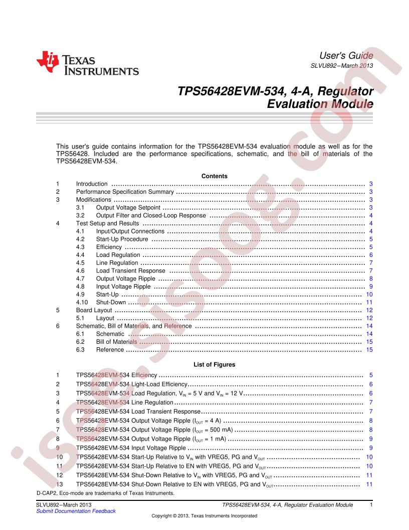 TPS56428EVM-534 User Guide