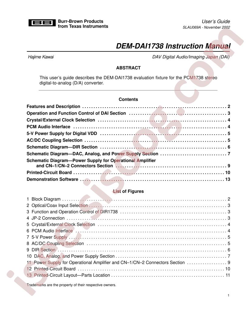 DEM-DAI1738 Guide