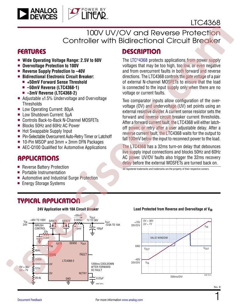 LTC4368 Datasheet