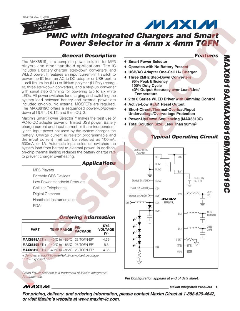 MAX8819A,B,C