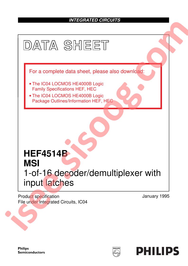 HEF4514B