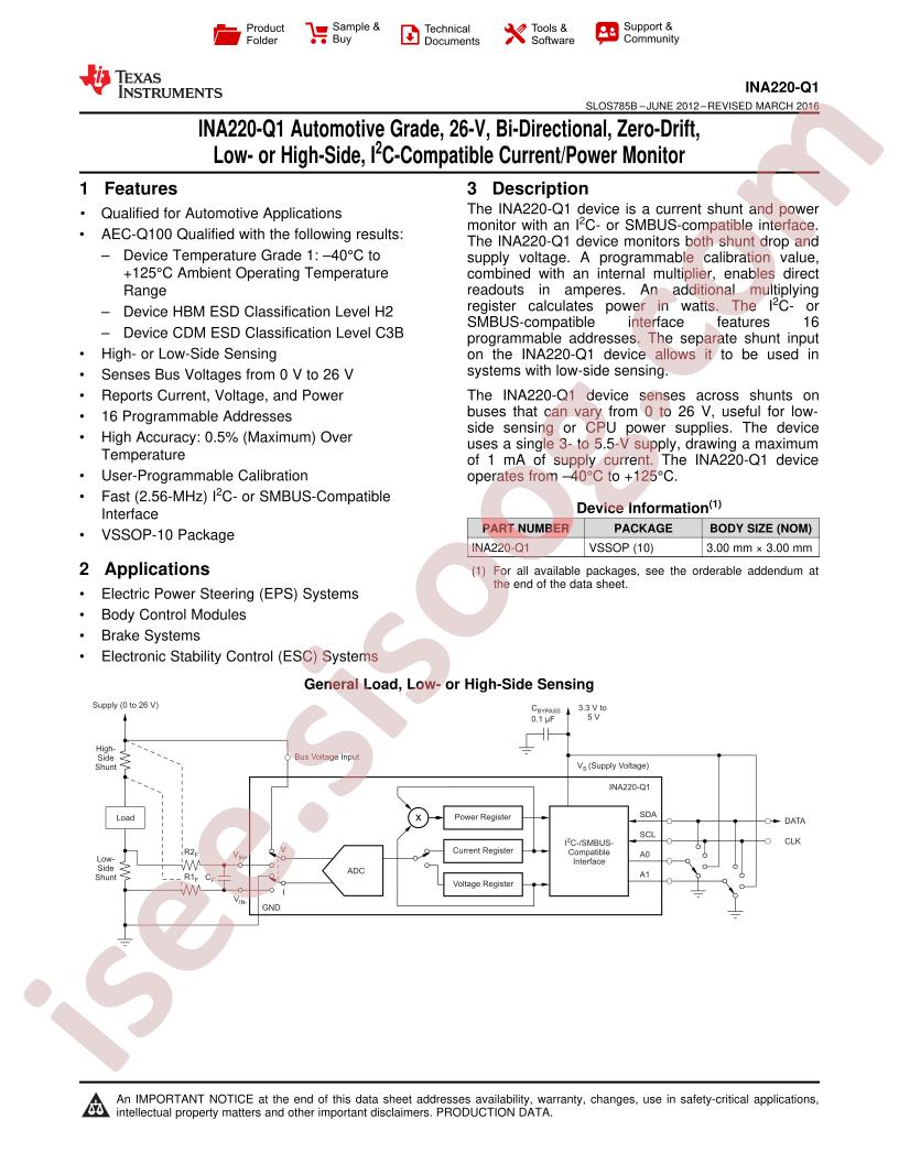 INA220B-Q1