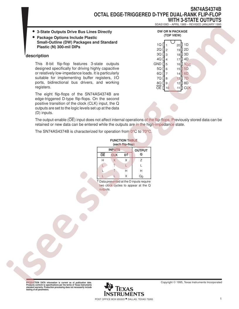 SN74AS4374B