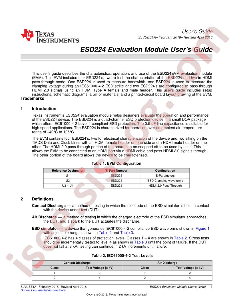 ESD224EVM User Guide