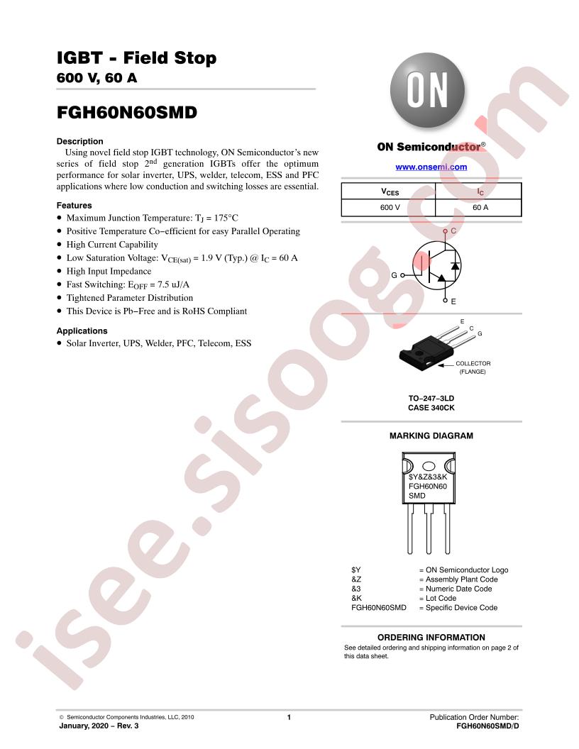 FGH60N60SMD