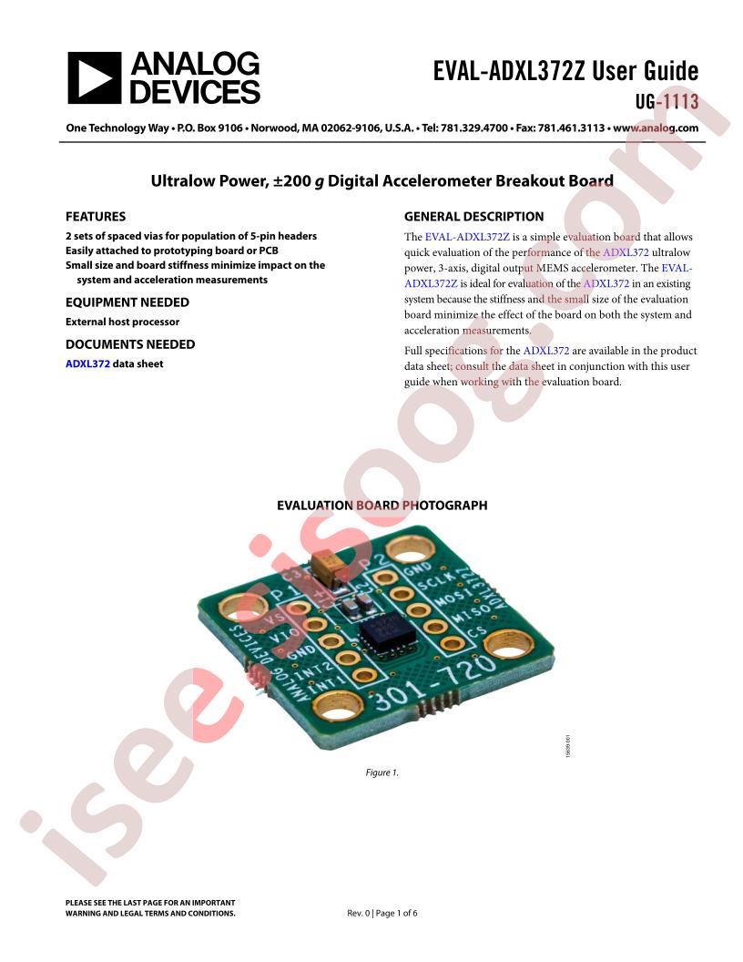 EVAL-ADXL372Z Guide