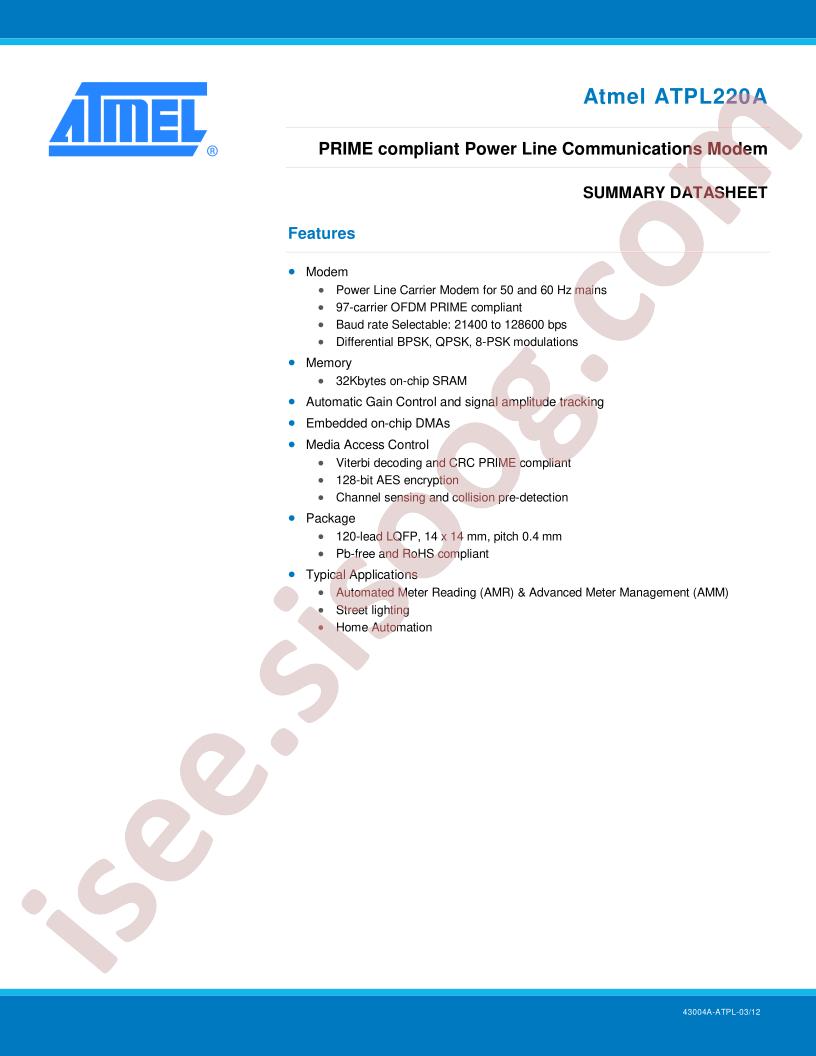 ATPL220A Summary