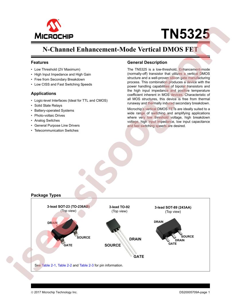 TN5325 Datasheet