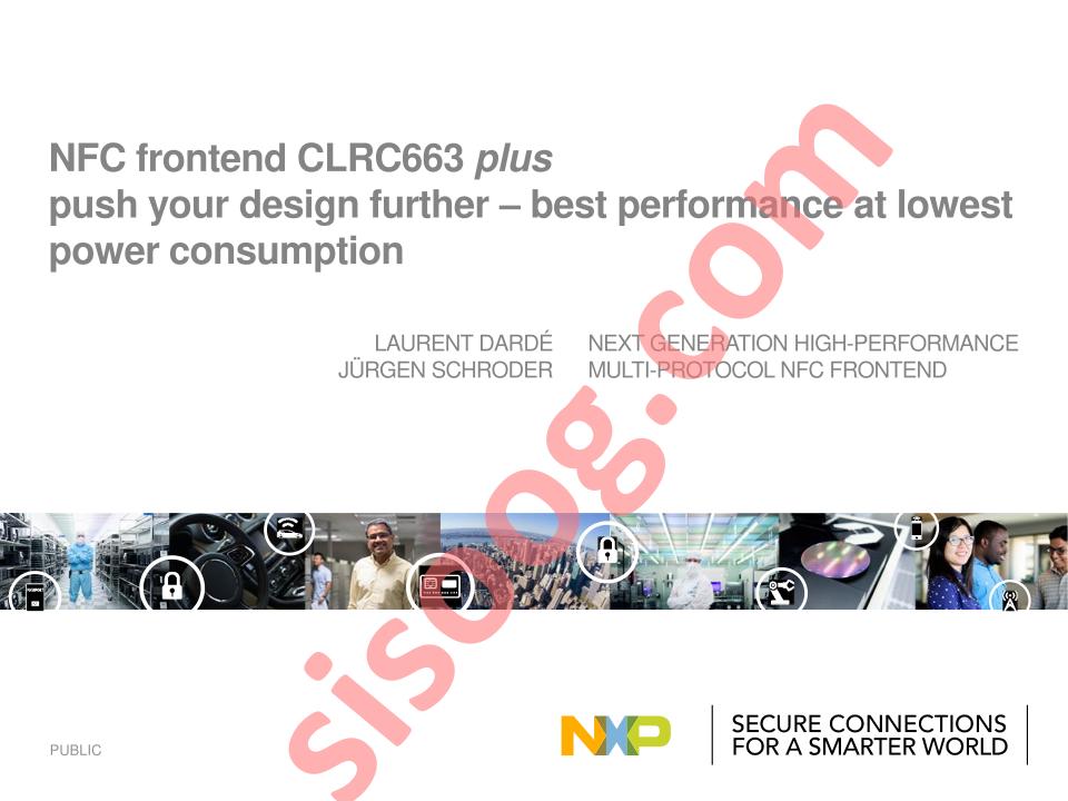 CLRC663 plus Product Presentation