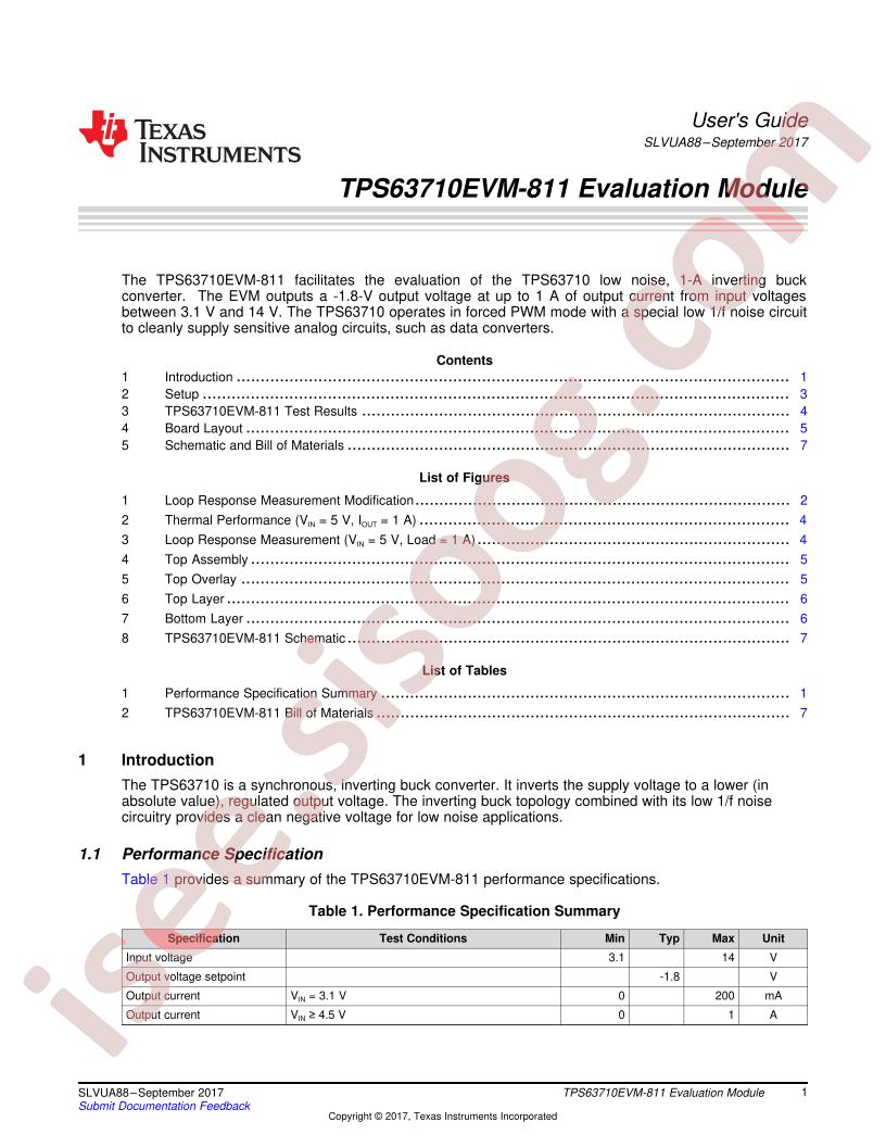 TPS63710EVM-811 User Guide