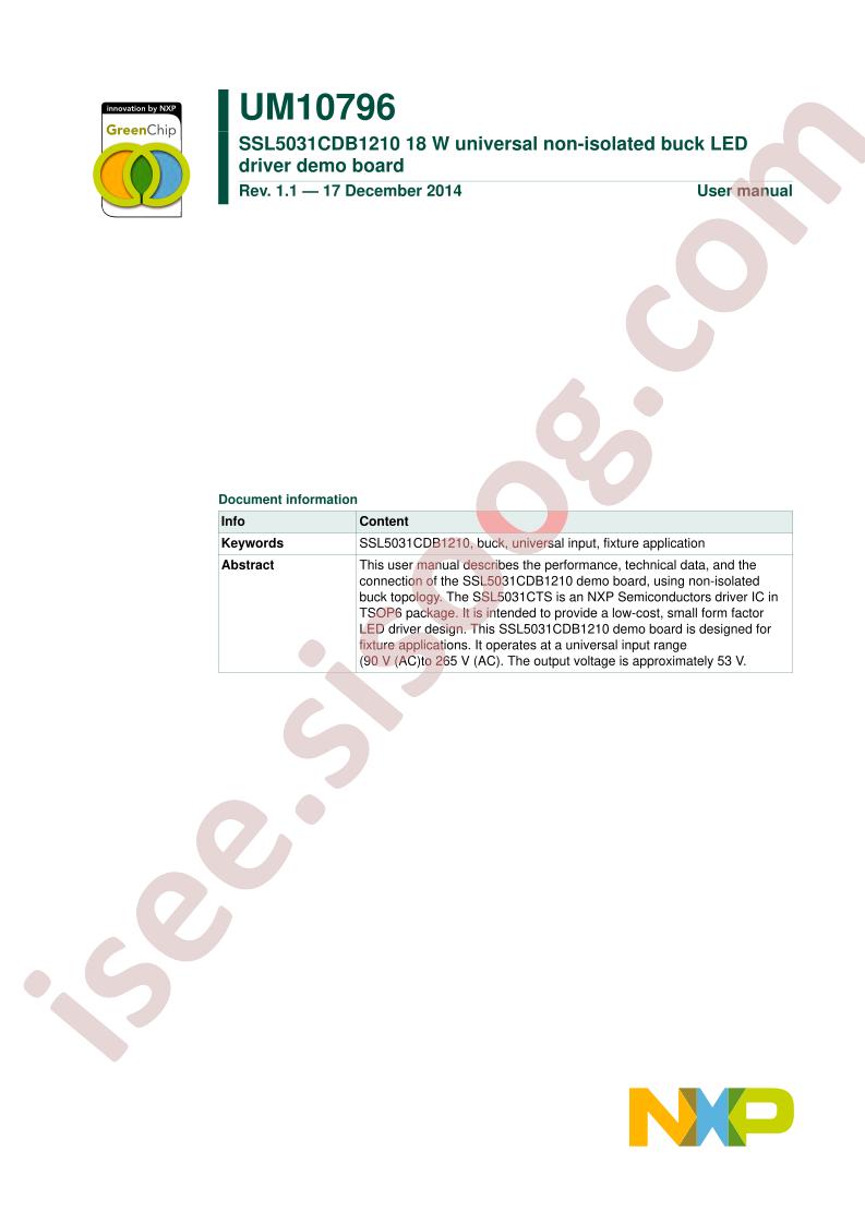 SSL5031CDB1210 User Manual