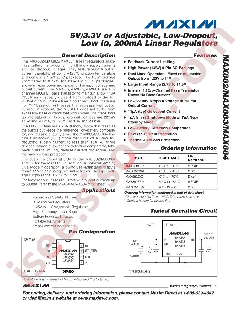 MAX882-84