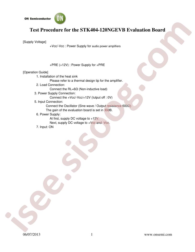 STK404-120NGEVB Test Procedure