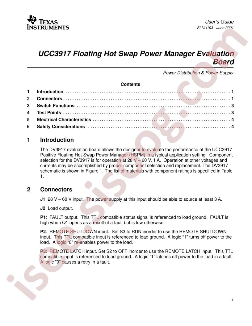 UCC3917 Guide