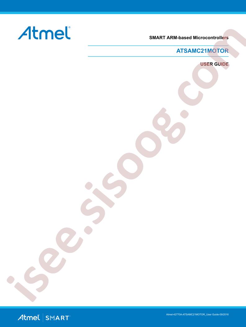 ATSAMC21MOTOR User Guide