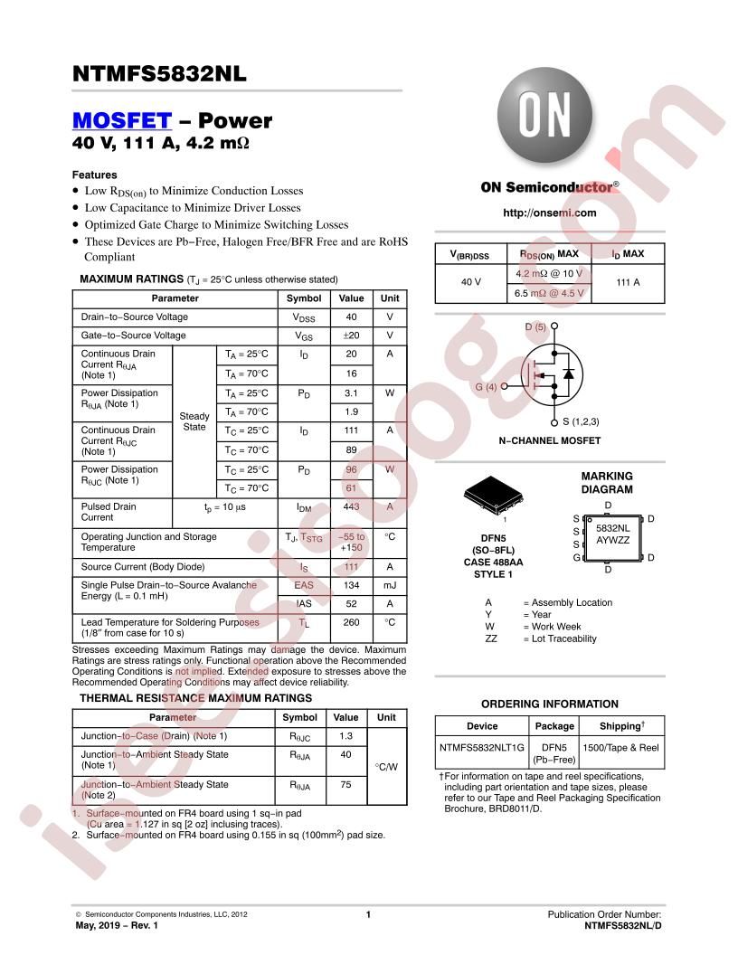 NTMFS5832NL