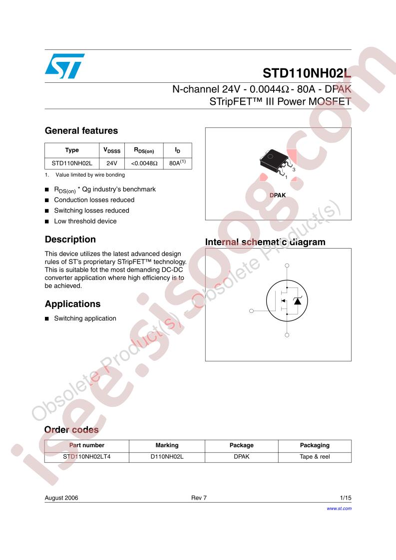 STD110NH02L
