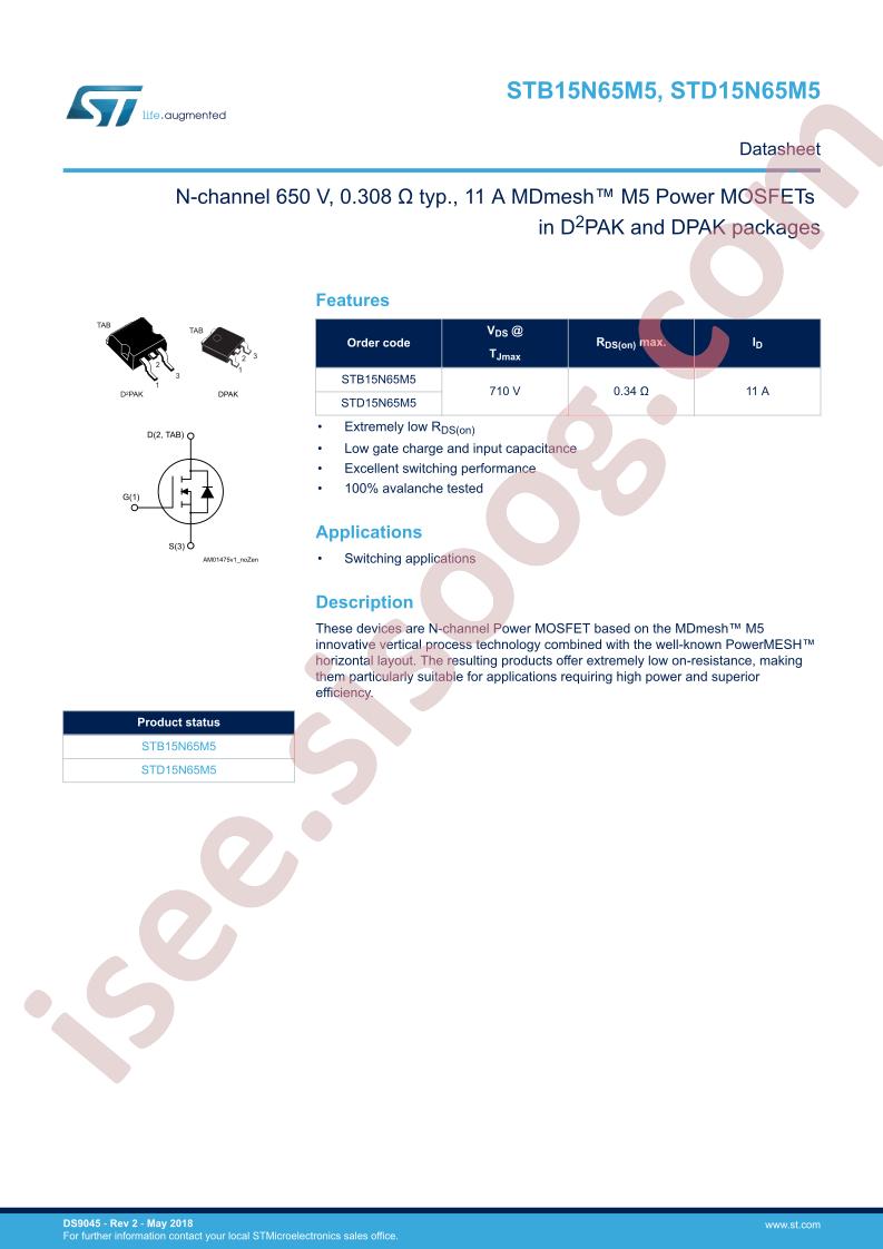 STB,D15N65M5