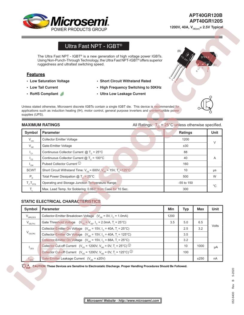 APT40GR120B/S