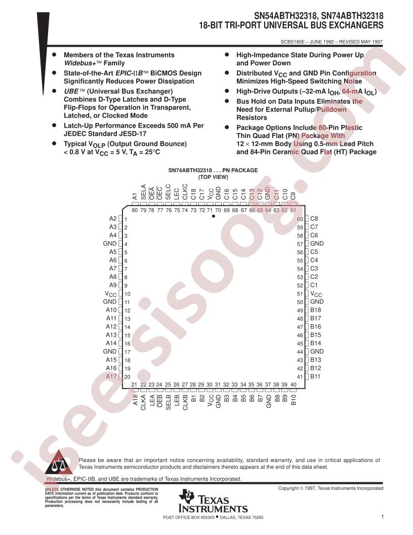 SN54/74ABTH32318 Datasheet