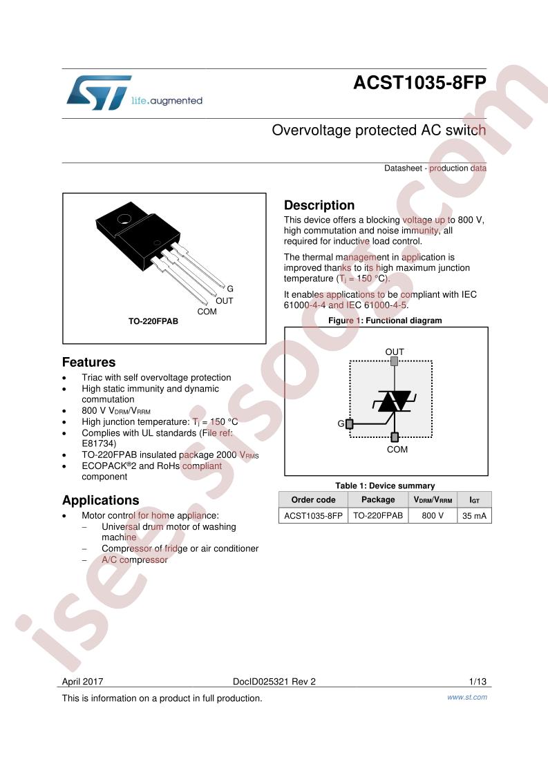 ACST1035-8FP