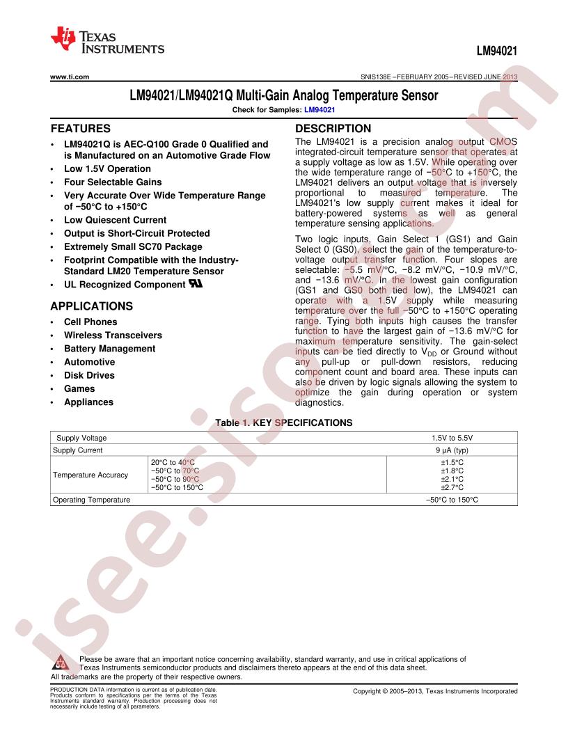 LM94021(Q) Datasheet