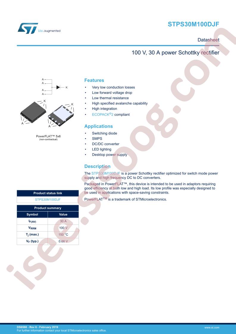 STPS30M100DJF