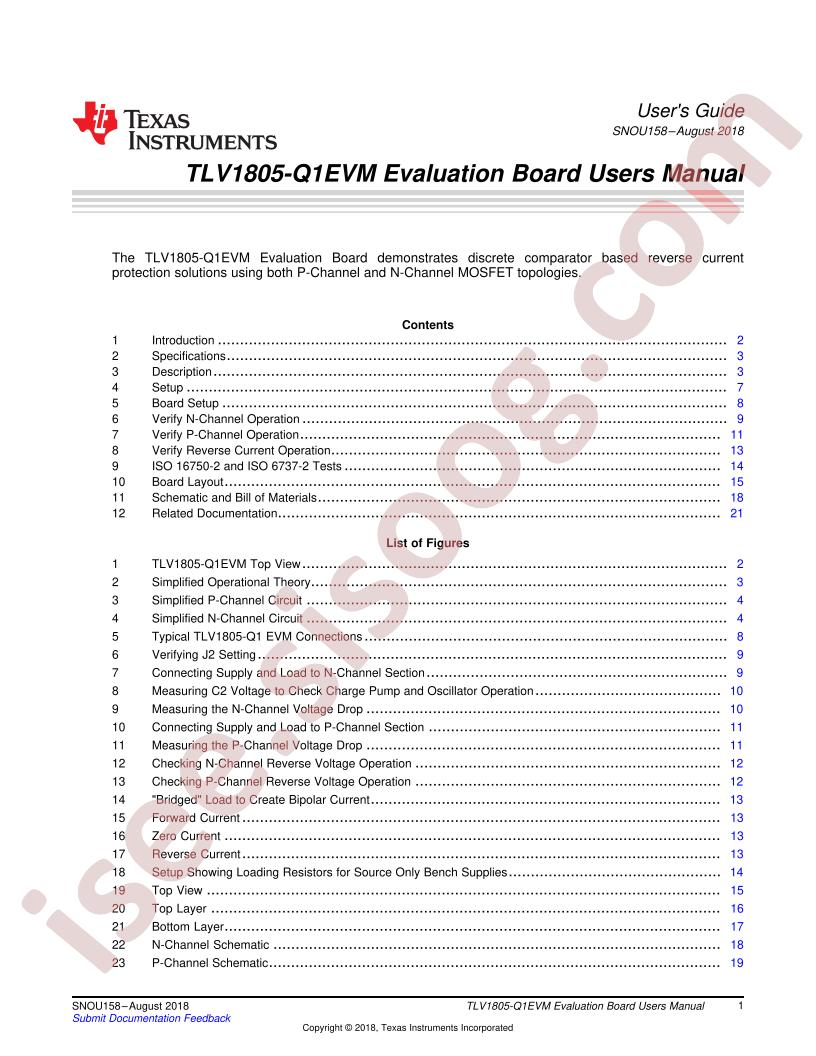 TLV1805-Q1EVM User Guide