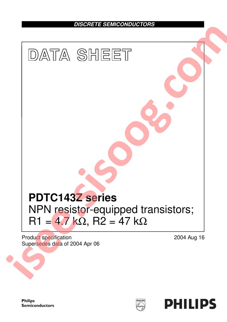 PDTC143Z Series