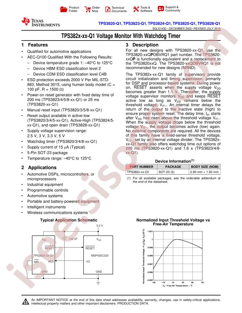 TPS3820/23/25/28-xx-Q1