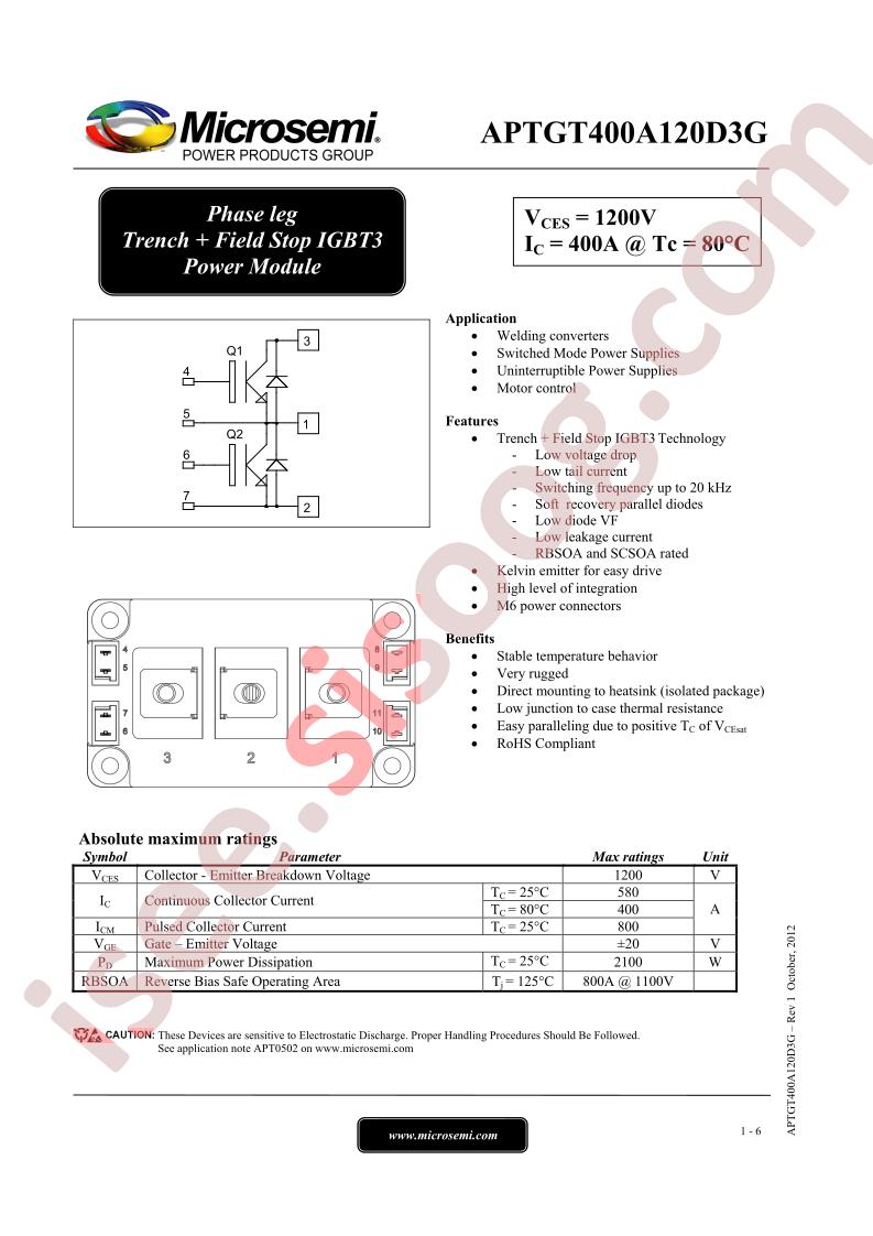 APTGT400A120D3G