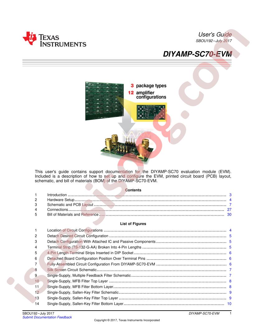 DIYAMP-SC710-EVM User Guide